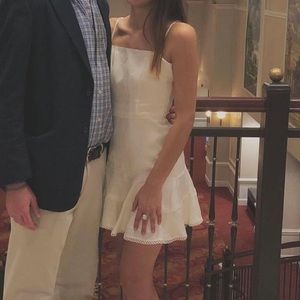 White cocktail dress